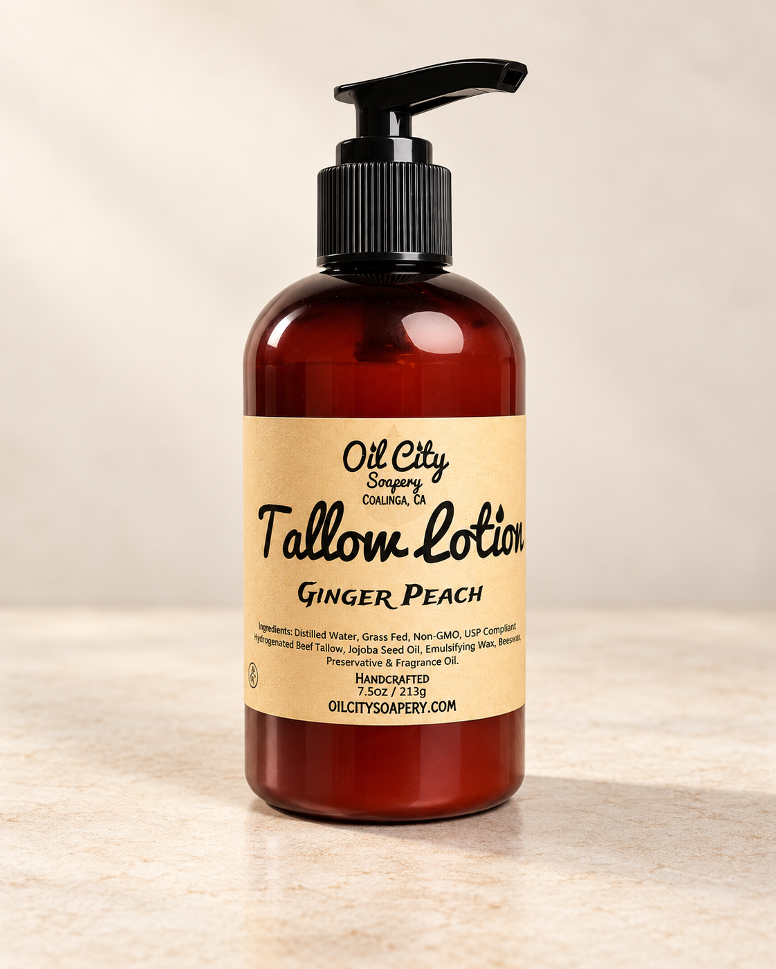 Ginger Peach Tallow Lotion