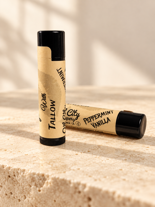 Peppermint Vanilla Tallow Lip Balm